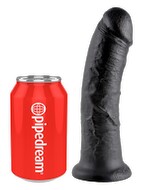 Dildo, 20 cm, med sugekop, Strap-on-kompatibel