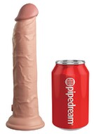 9“ Vibrating + Dual Density Silicone Cock with Remote