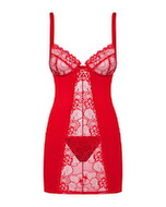 Babydoll plus string "Heartina" med blonder