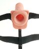 7“ Hollow Rechargeable Strap-on with Balls