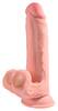 Triple Density dildo med svingende testikler