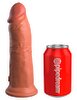 8“ Vibrating + Dual Density Silicone Cock