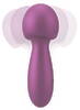 Massagestav "Flexible Mini Wand" i metallisk glansfuldt look