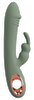 Rabbitvibrator "Slim Rabbit Olive" med 2 motorer