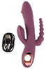 Rabbitvibrator "Slim Triple Plum" med anal stimulator