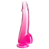 Naturdildo "10"-Cock with Balls" med sugekop, ekstra lang