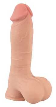 Naturdildo Dildo with moveable Skin med sugekop