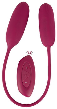 Dobbelt-Vibrobullet „RC Shaking & Vibrating Love Egg Duo“