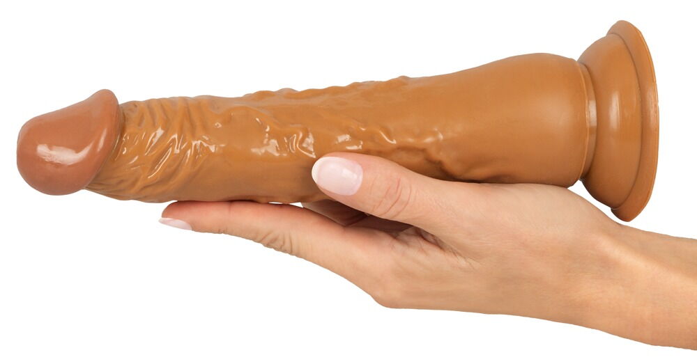 Naturdildo "European Lover Tan" med sugekop