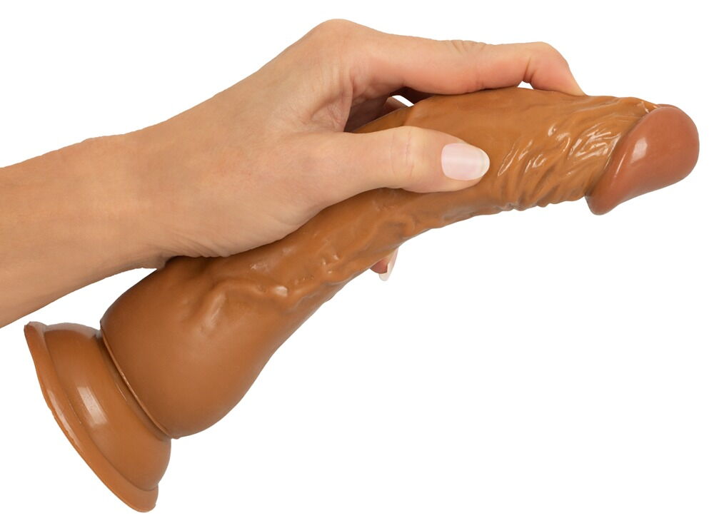 Naturdildo "European Lover Tan" med sugekop