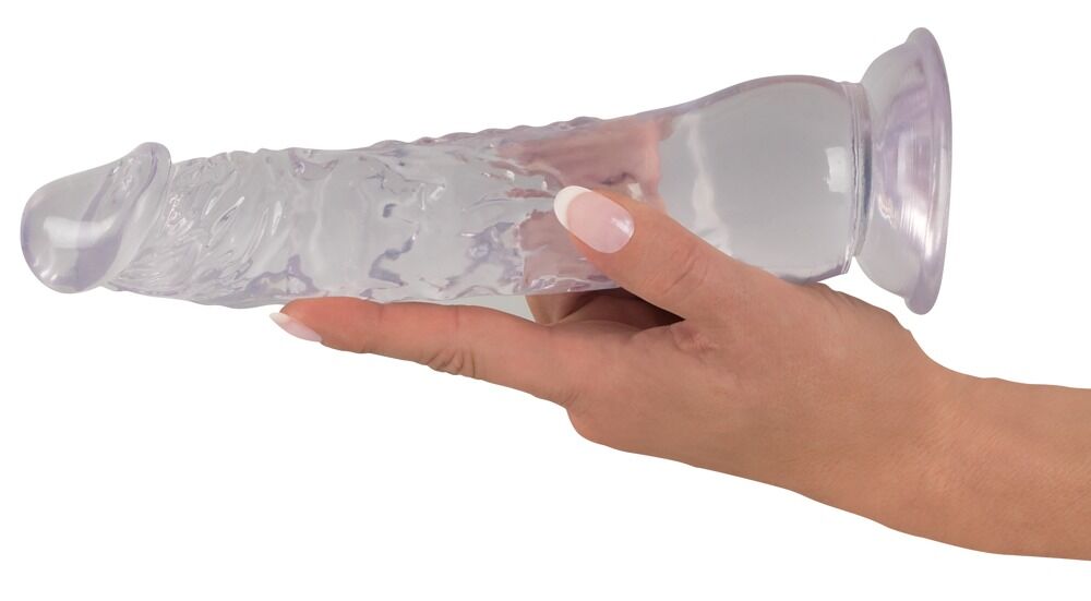 Naturdildo „Big Crystal Dildo“ med sugebase