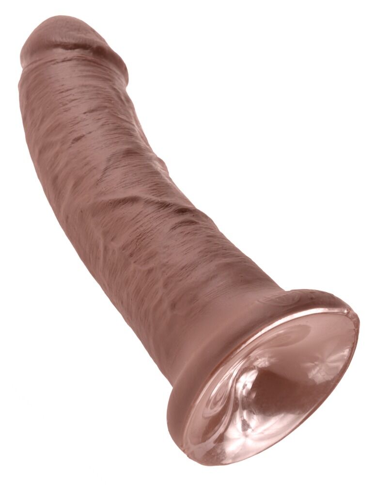 Dildo, 20 cm, med sugekop, Strap-on-kompatibel