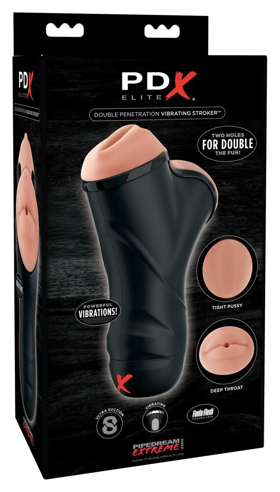 Double Penetration Vibrating Stroker