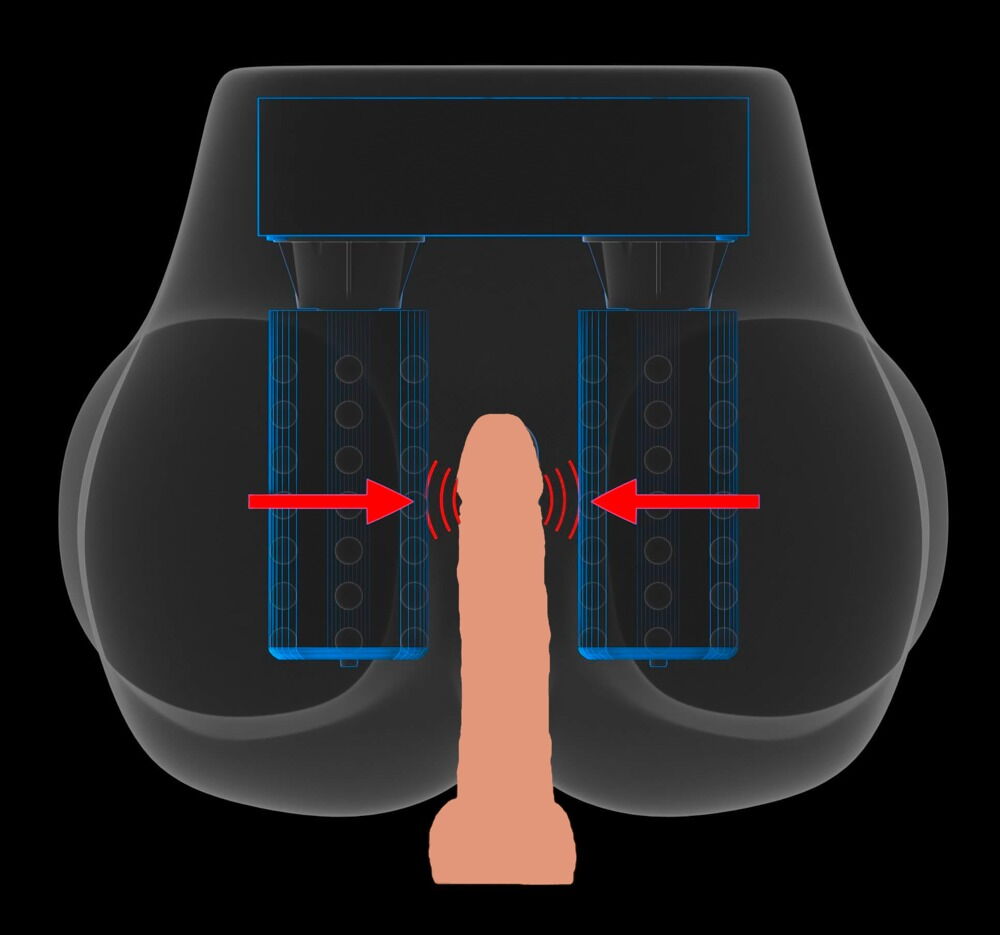 Masturbator "Milk Me Silly" med vibrationer og rotationsmassage