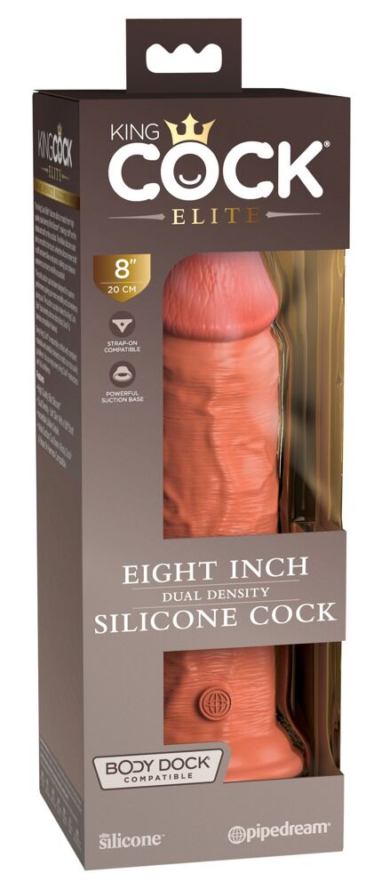 8“ Dual Density Silicone Cock