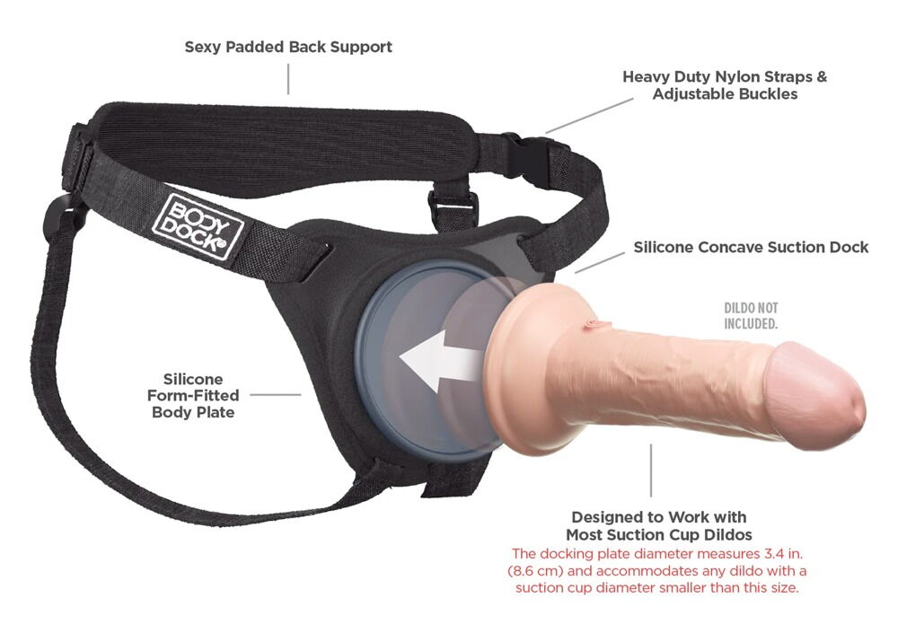 "Body Dock Elite" strap-on harness, justerbar