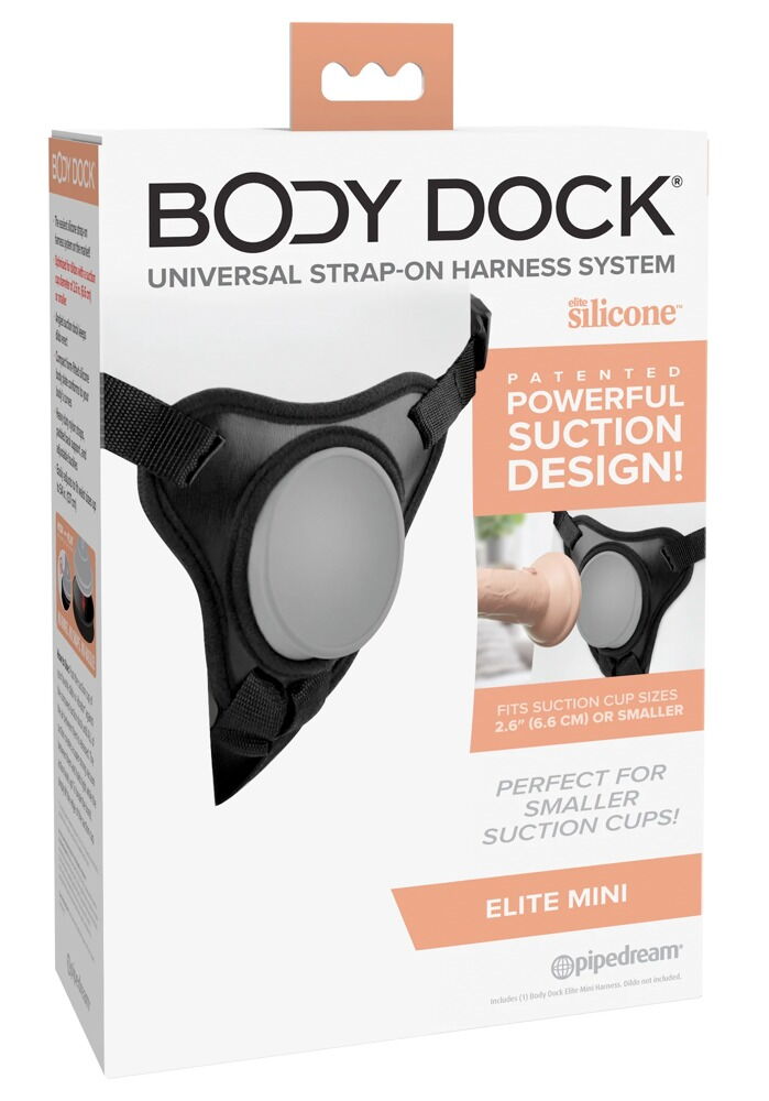 "Body Dock Elite Mini" strap-on-sele, justerbar