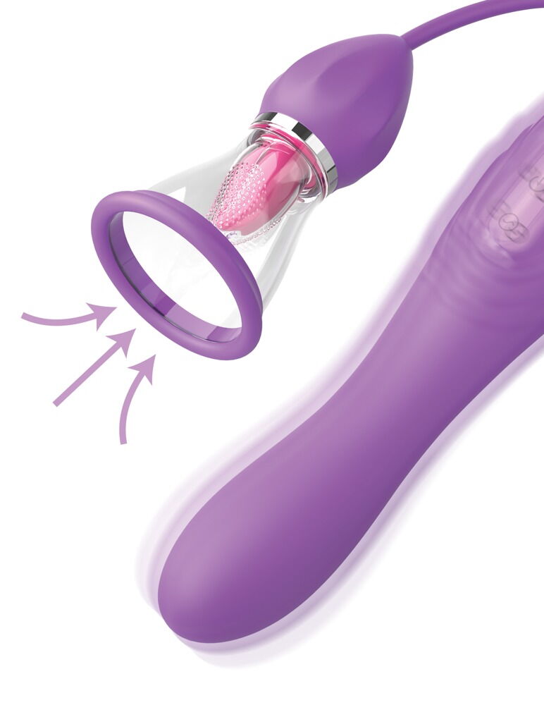 Tungevibrator "Her Ultimate Pleasure Max" med sugeskål