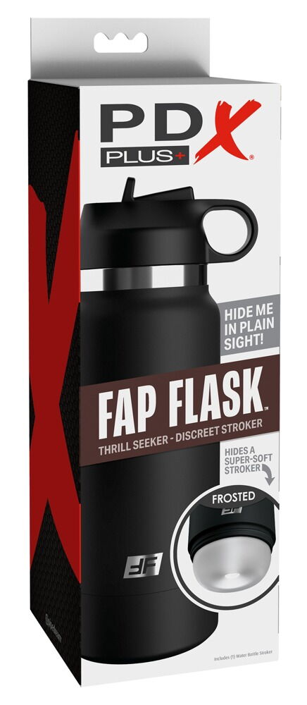 Masturbator "Fap Flask Thrill Seeker" i et neutralt drikkeflaske-look