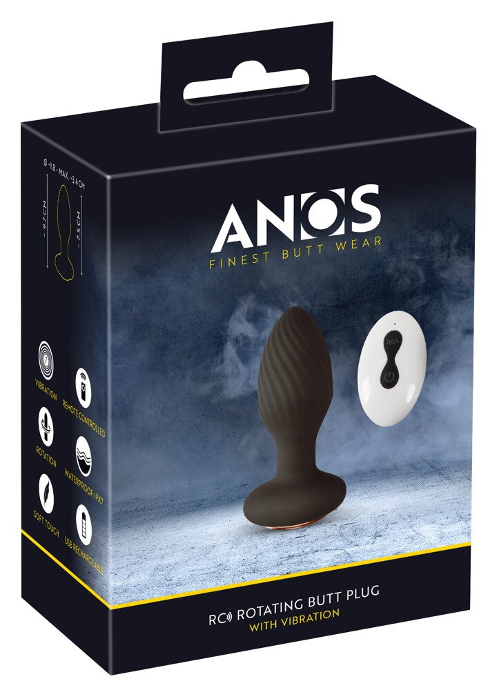 Vibro-Analplug „RC Rotating Butt Plug“