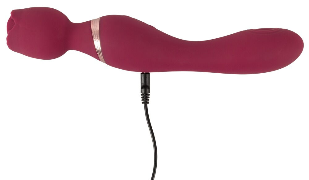 Massagestav "Thumping Wand Vibrator" med indstikbart skaft