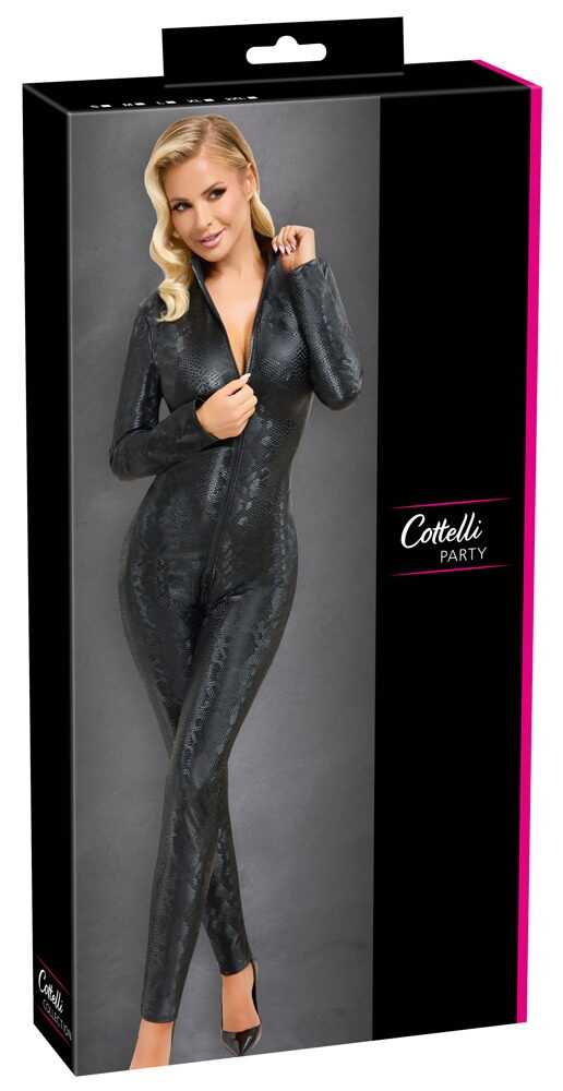 Catsuit i slangeskindslook