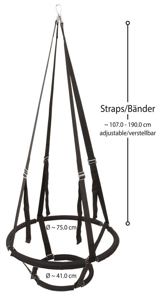 Kærlighedsgynge "Sex Swing Ring", kan belastes med op til 100 kg