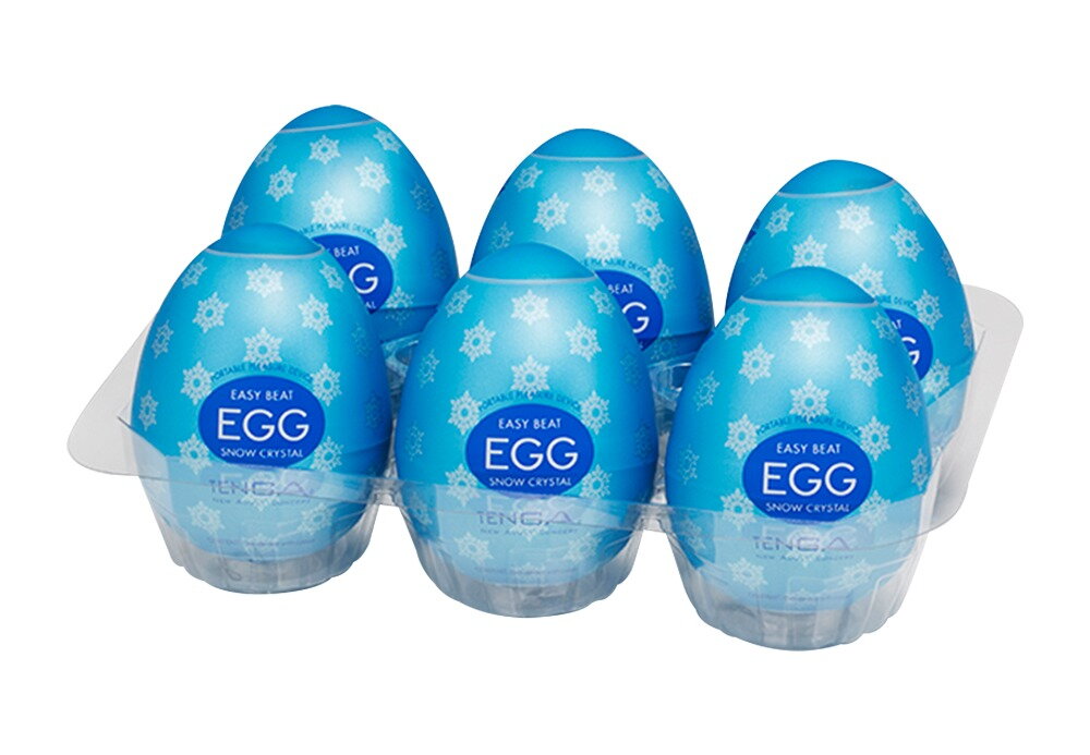 Masturbator "Egg Snow Crystal" med ny intens krystalstimuleringsstruktur