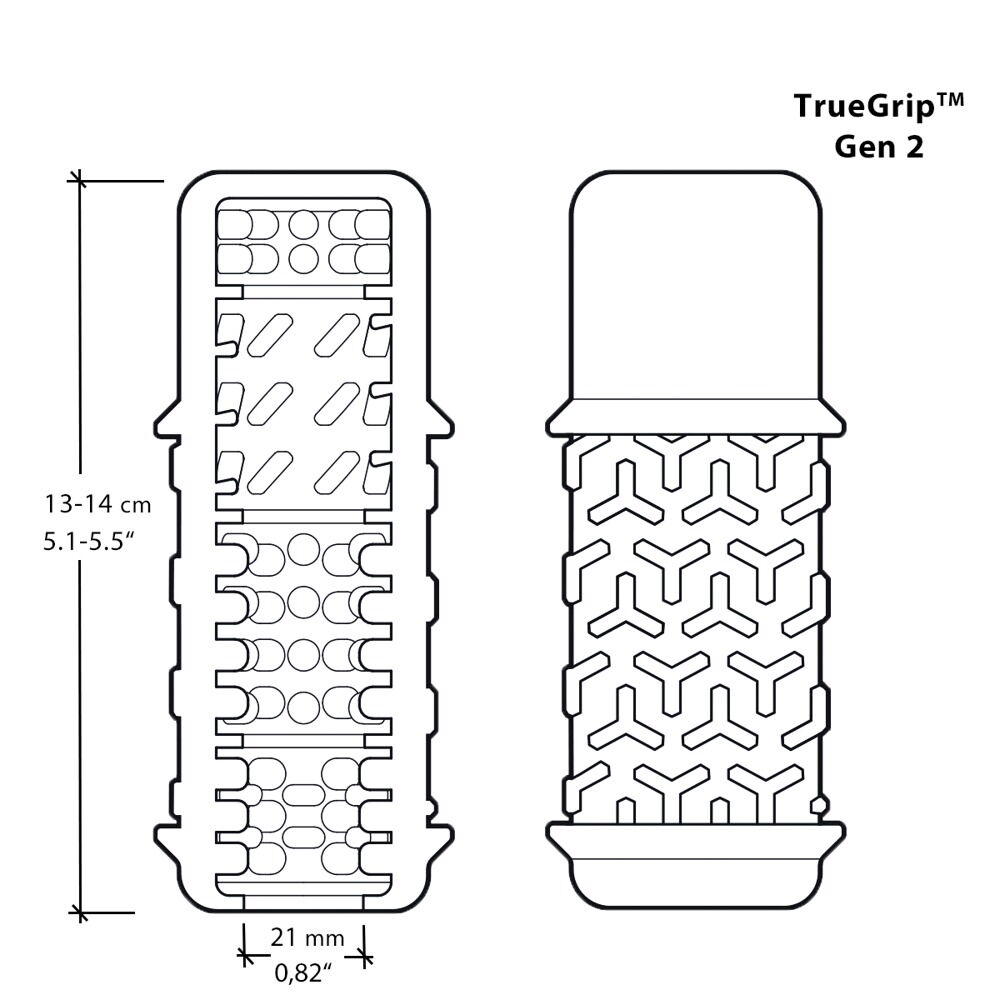 Udskiftningssleeve „ TrueGrip Gen 2 Sleeve" til masturbatoren The Handy