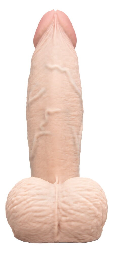 Naturdildo "slipskin girthy" med sugekop