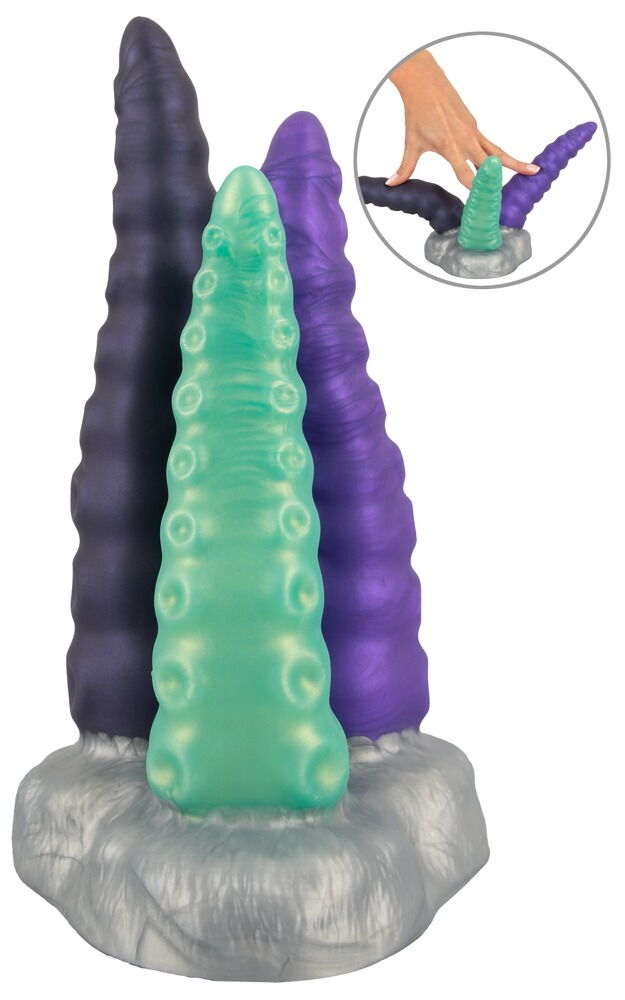 Dildo "Triple Tentacle" med sugekop