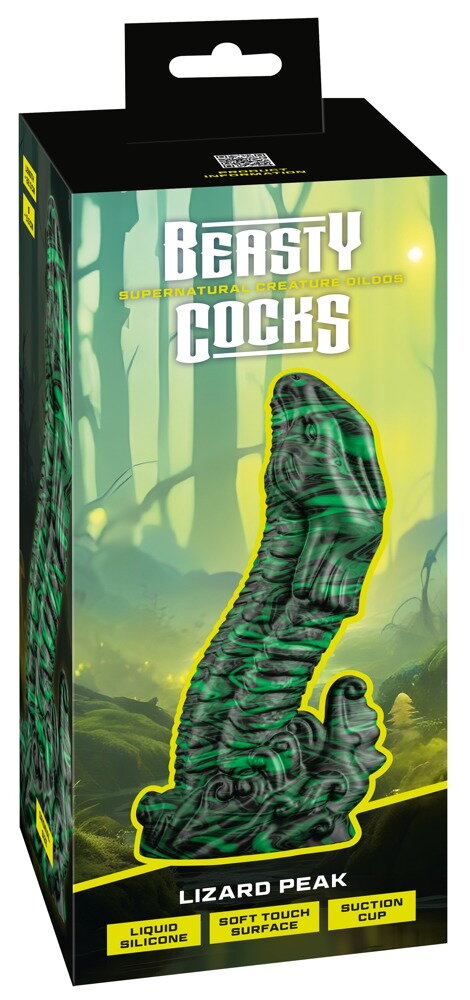 Dildo "Lizard Peak" med sugekop