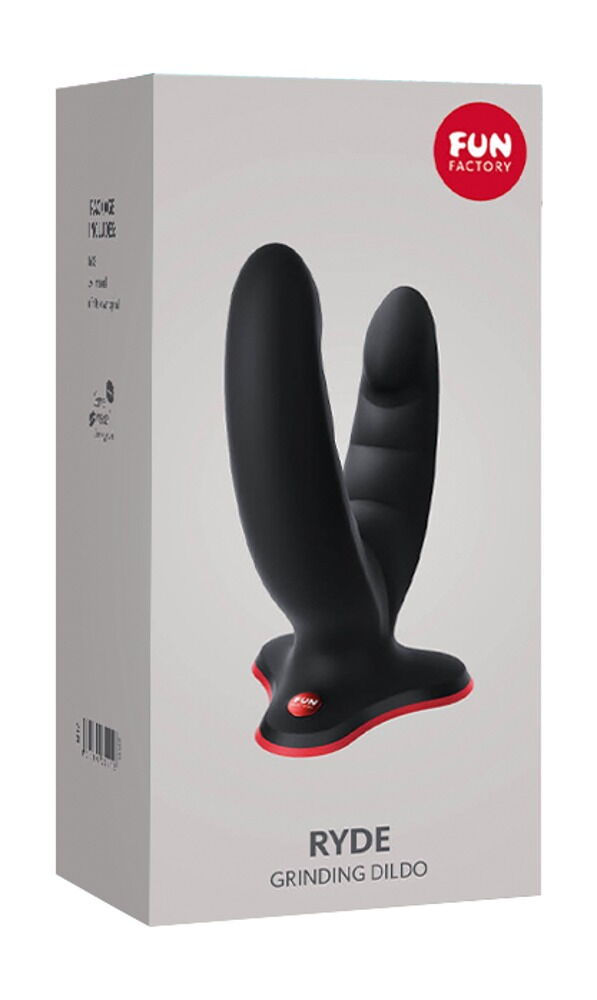 Dobbeltdildo "Ryde" med sugekop