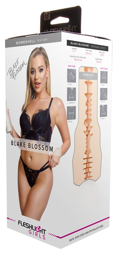 Masturbator "Blake Blossom Bombshell" med intensiv stimuleringsstruktur