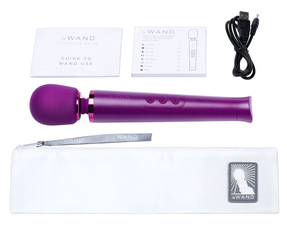 Massagestav "le Wand Petite" med 6 vibrationstilstande i 10 hastigheder