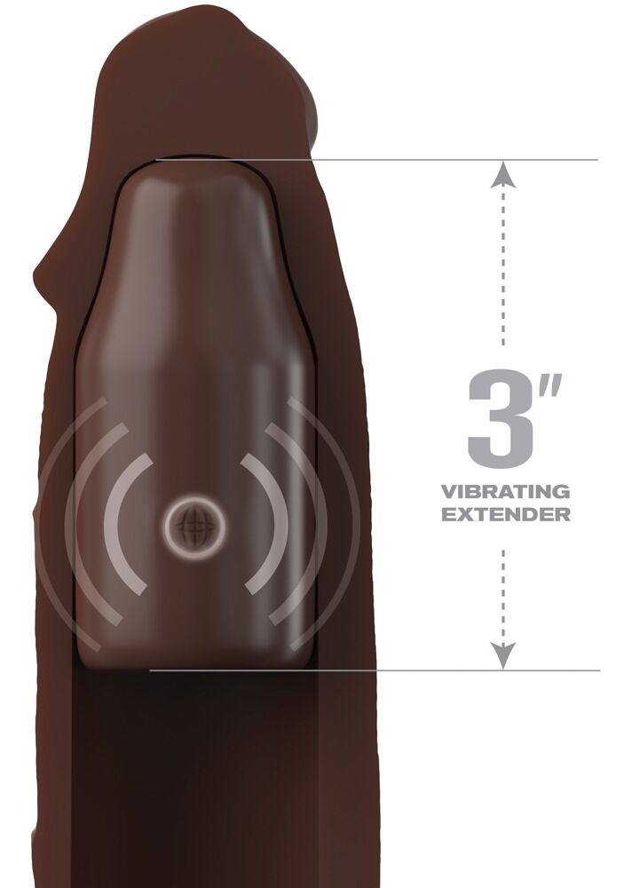 3“ Vibrating Mega X-tension with Remote