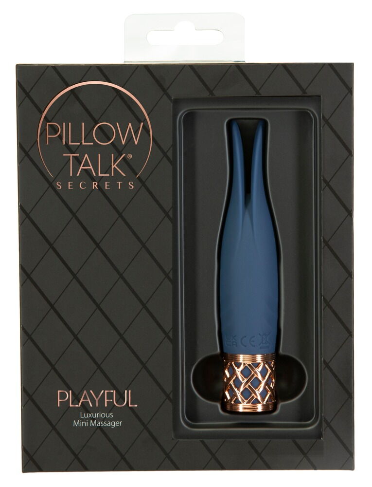 "Playful" lay-on vibrator med trinløst variabel vibration