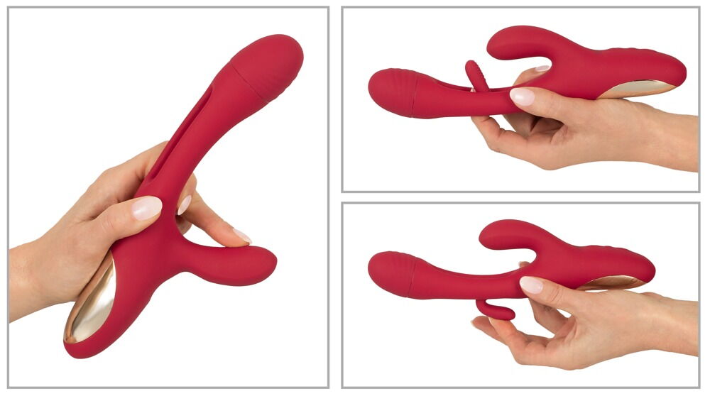 "Rabbit Vibrator with G-Spot Stimulation" med flicking tounge-funktion