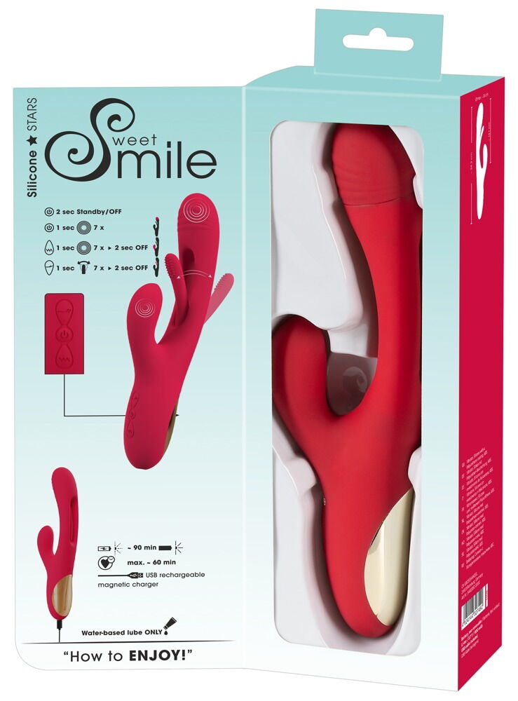 "Rabbit Vibrator with G-Spot Stimulation" med flicking tounge-funktion