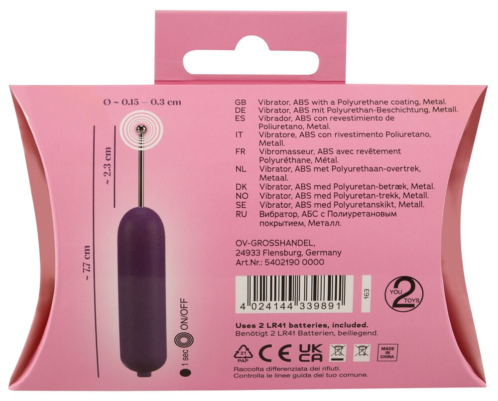 Klitorisvibrator "Spot-on Clit Vibrator" inklusive batterier