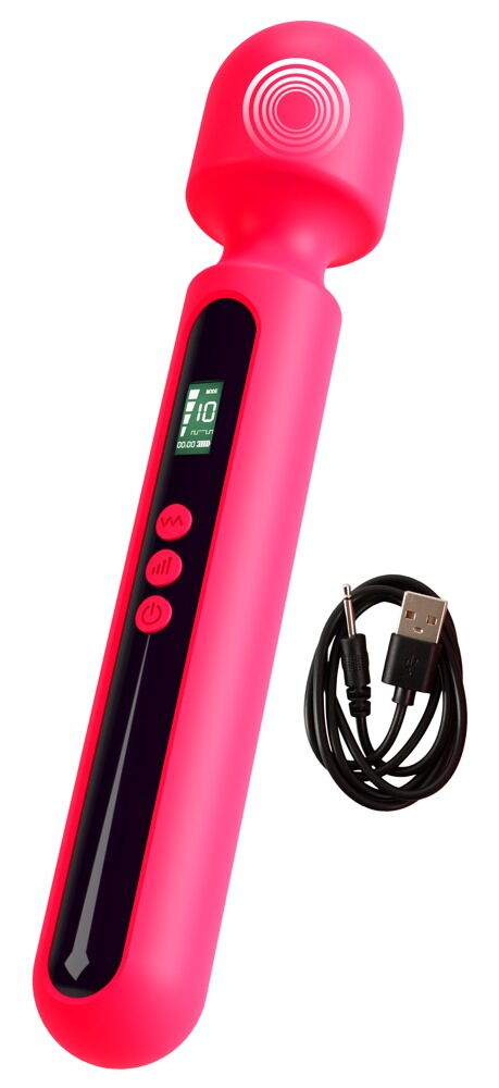 "Pink Sunset Wall Vibrator" massagestav med digitalt display