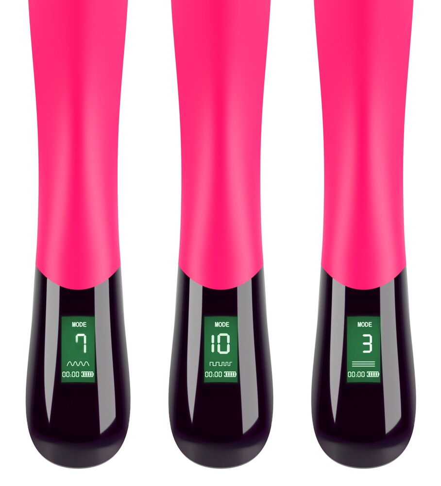 Vibrator „Pink Sunset G-Spot“ med digitalt display