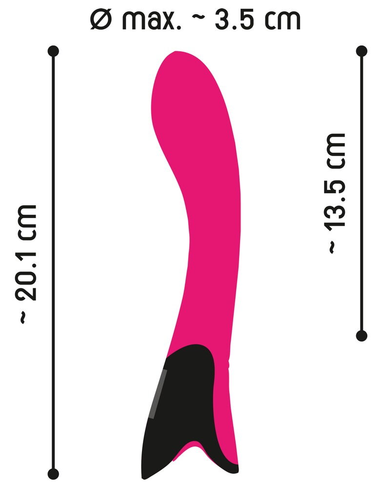 Vibrator „Pink Sunset G-Spot“ med digitalt display