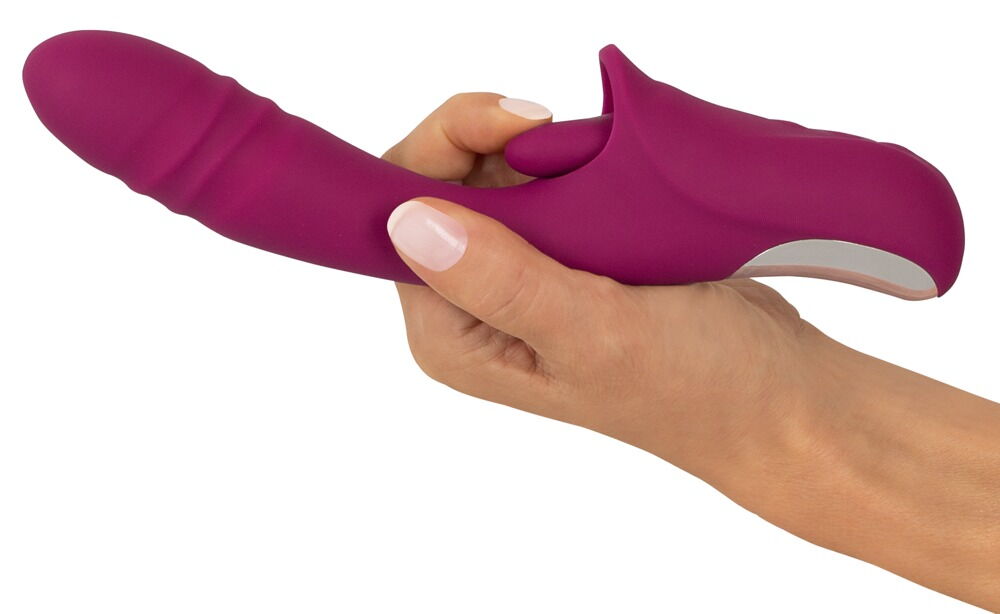 Stødvibrator med vibro-tunge til klitoris