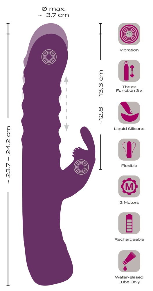 Rabbitvibrator med stødfunktion