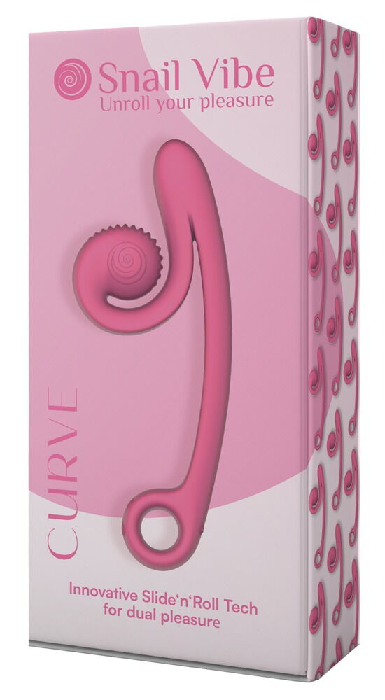 Vibrator "Snail Vibe Curve" med 2 motorer til 600 vibrationskombinationer