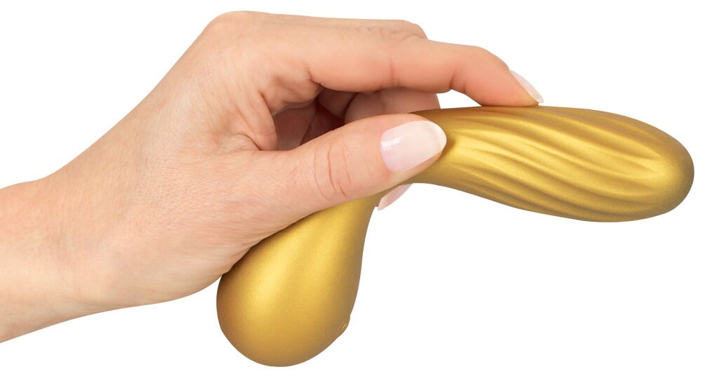 Vibrator "Flexible Swirl" i metallisk-glinsende look