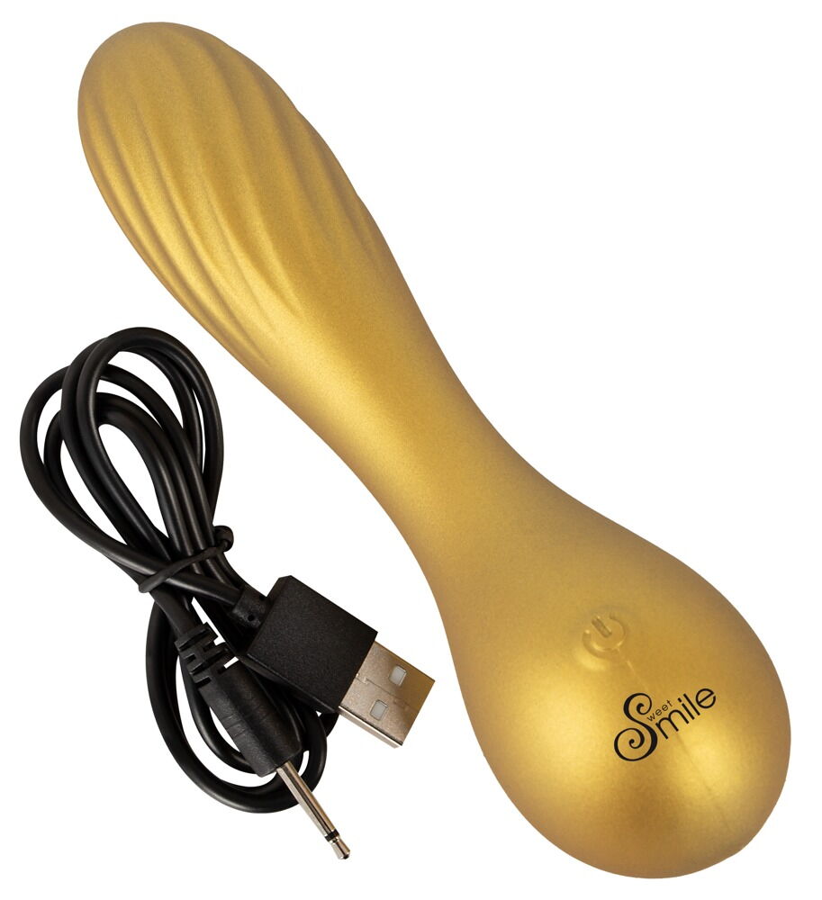 Vibrator "Flexible Swirl" i metallisk-glinsende look