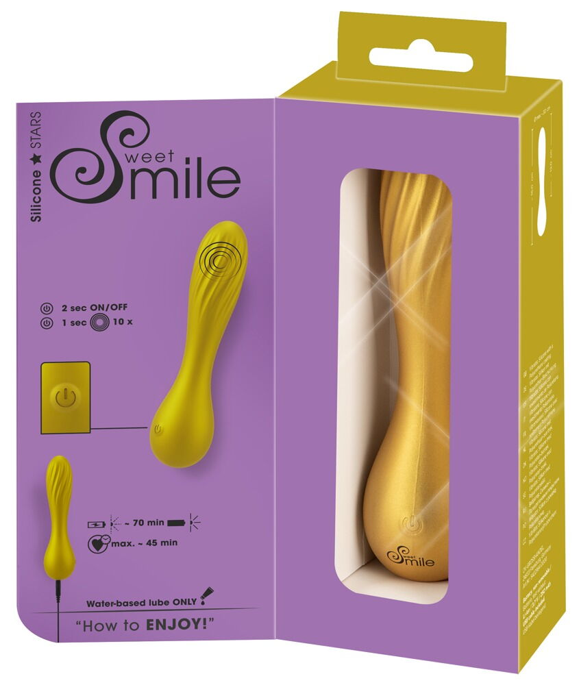 Vibrator "Flexible Swirl" i metallisk-glinsende look