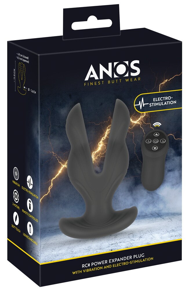 Analvibrator "RC Power Expander Plug" med stimuleringsstrøm